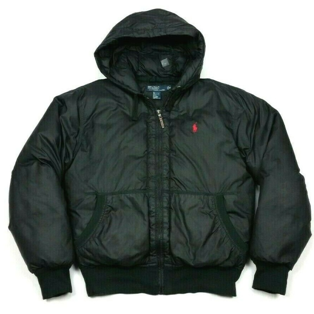 Polo Ralph Lauren Down Puffer Hooded Bomber Jacket